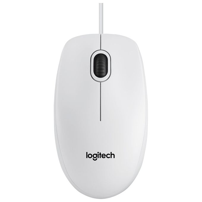 Logitech b100 mouse white usb 3 tasti 800dpi oem