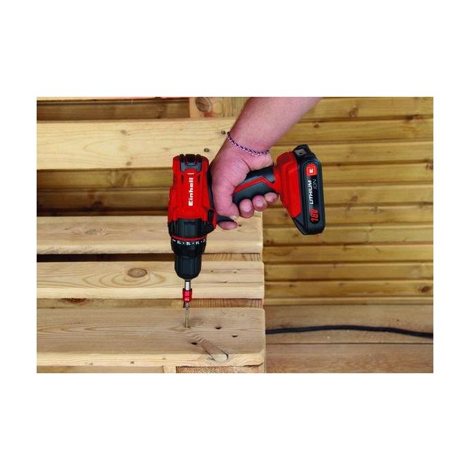 Einhell TC-CD 18-2 LI Trapano Avvitatore a Batteria 18V 1.5Ah Li-Ion 2 Velocita' 38 Nm Mandrino 10 mm