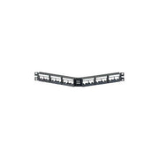 Panduit CPPLA24WBLY Pannello di Permutazione Modulare 24 Porte RJ45 1U Acciaio colore Nero