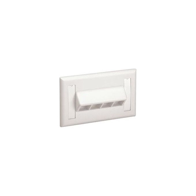 Panduit Placca per 4 Prese Netkey Bianca