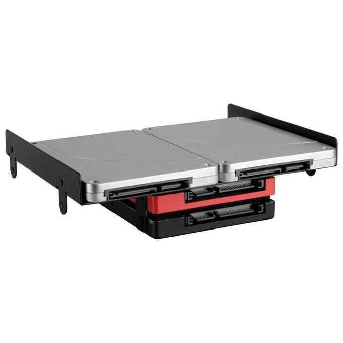 Sharkoon BayExtension Green 5,25'' Hdd-Ssd Nero