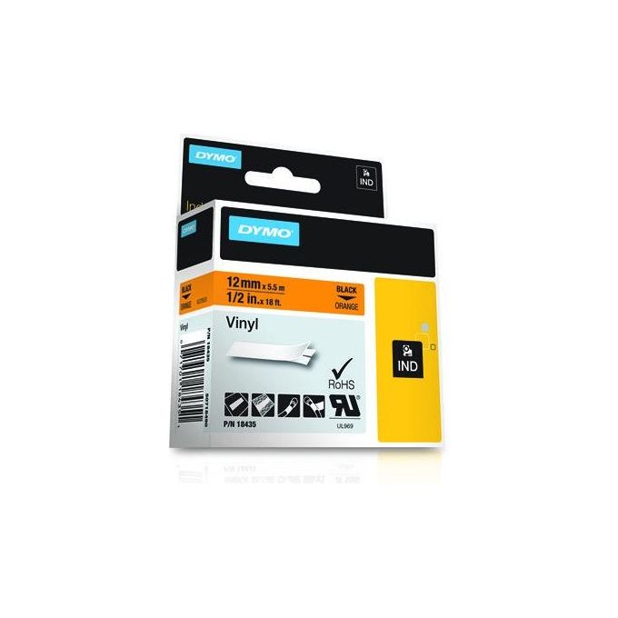 Dymo Nastro Da 12mmx5.5m Vinile Ne Ara
