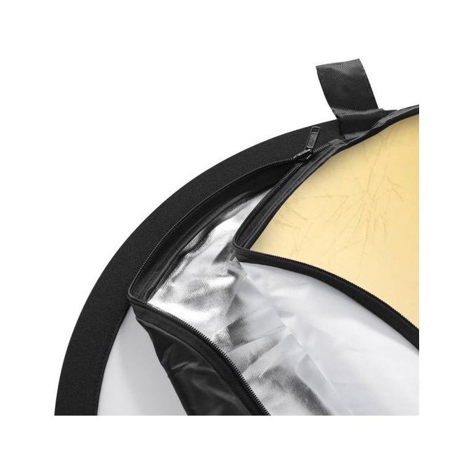 Mantona Riflettore pieghevole 5 in 1 110cm colori: Oro, Argento, Nero, Bianco