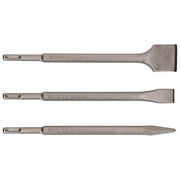 Bosch Set da 3 Pezzi di Scalpelli SDS Plus per Calcestruzzo e Muratura