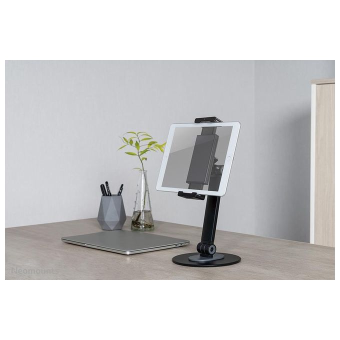 Neomounts DS15-540BL1 Supporto per Tablet Universale Regolabile 360° Altezza 330 mm Rotazione 104° Inclinazione 270° colore Nero