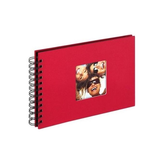 Walther SA109R Album Fotografico Fun Rosso Spirale 23x17cm 40 Pagine Nere