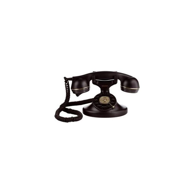 Brondi Vintage 10 Telefono Analogico Retro' Nero per Anziani - Fisso da Scrivania