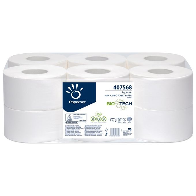 Papernet Cf12 carta Igienica Jumbo mini 405 strappi