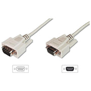 Digitus Cavo Prolunga Per Modem - Mouse Ecc. Pin-to-pin (modem Cable) 9 Poli Maschio-femmina Mt.2 Custodie Pressofuse (ak131 2m)