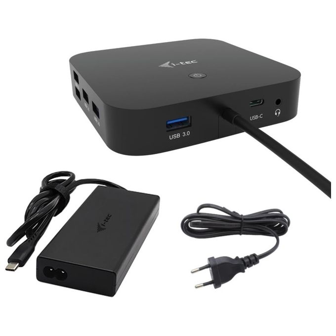 I-tec C31TRI4KDPDPRO100 Docking Station USB-C HDMI Dual DisplayPort Power Delivery 100W Adattatore Incluso colore Nero