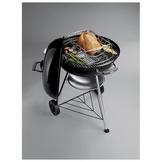 Weber 1321004-WEB Barbecue Compatto a Carbone 57cm Nero