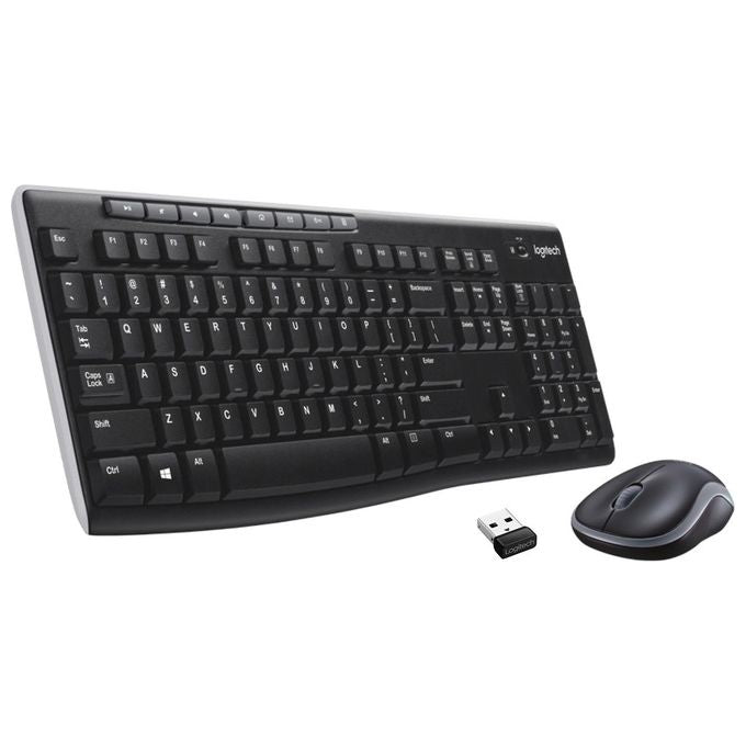 Logitech 920-004508 MK270 Tastiera e Mouse Wireless Combo QWERTY US INT'L Wireless 2.4 GHz Portata 10 m Compatibile Windows 10 Chrome OS colore Nero