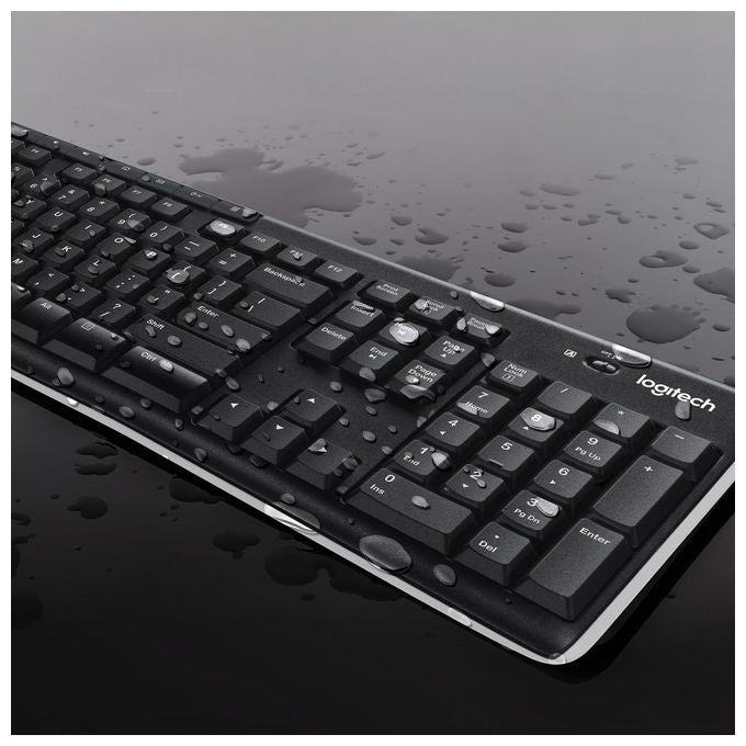 Logitech 920-004508 MK270 Tastiera e Mouse Wireless Combo QWERTY US INT'L Wireless 2.4 GHz Portata 10 m Compatibile Windows 10 Chrome OS colore Nero