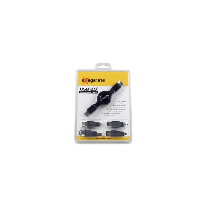 Hamlet KIT_ Cavo Retrattile Usb