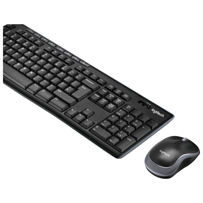 Logitech MK270 Combo Tastiera e Mouse Wireless per Windows 24 GHz Wireless Mouse Compatto 8 Tasti Multimediali e di Scelta Rapida Durata della Batteria 2 anni PC Laptop Italiano QWERTY - Nero