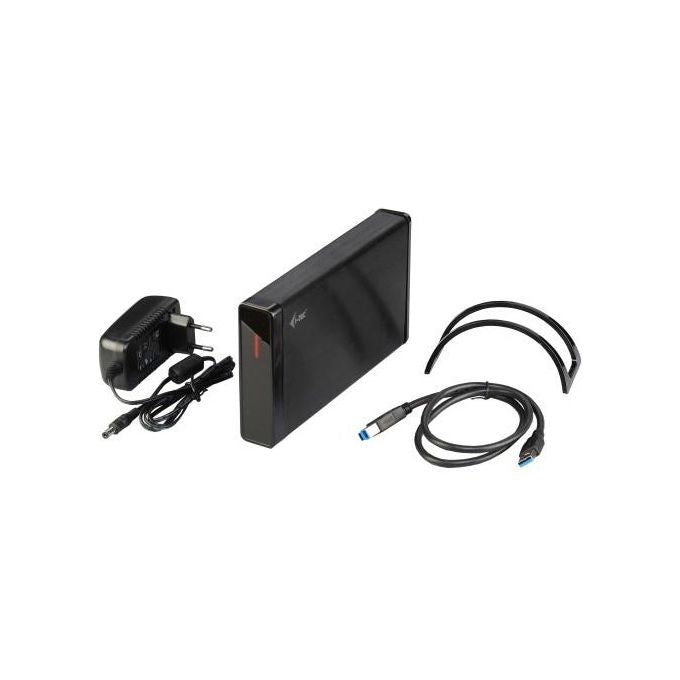 I-tec MYSAFE35U401 MySafe Advance Box Esterno HDD 3.5'' SATA USB 3.2 Gen 1 5 Gbps Alluminio colore Nero