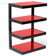 Norstone Esse Hifi 81,3 cm 32'' Supporto Fisso da Pavimento a Pannello Piatto Nero-Rosso