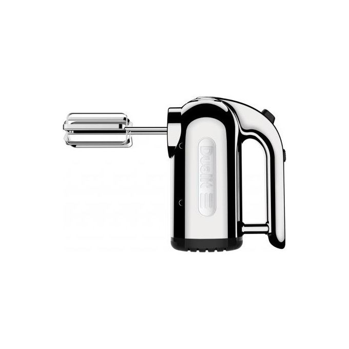 Dualit 89320 Sbattitore Manuale 400 W 4 Velocita' con Fruste Ganci e Punte Acciaio Inox Lucido colore Argento