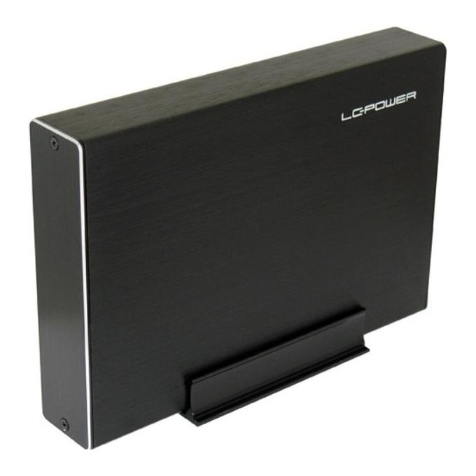 LC-Power LC-35U3-BECRUX Box Esterno per Hard Disk 3.5'' SATA USB 3.0 5 Gbit-s Alluminio colore Nero
