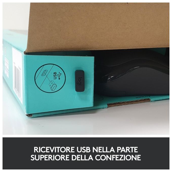 Logitech MK270 Combo Tastiera e Mouse Wireless per Windows 24 GHz Wireless Mouse Compatto 8 Tasti Multimediali e di Scelta Rapida Durata della Batteria 2 anni PC Laptop Italiano QWERTY - Nero