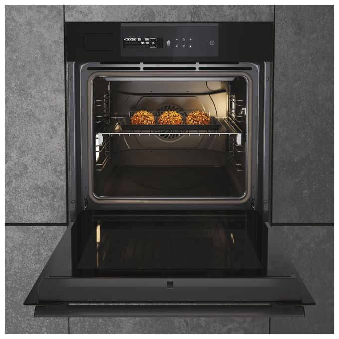 Haier 33703230 I-Message Steam Series 6 Forno da incasso elettrico a vapore 70 L Classe A+ Wi-Fi Bluetooth hOn pirolitico (59.5x59.5x56.8 cm) colore Nero