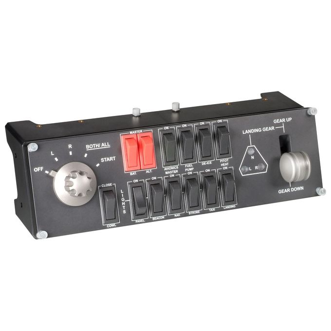 Saitek PRO Flight Switch Panel Pannello per Simulatore di Volo Cablato per PC