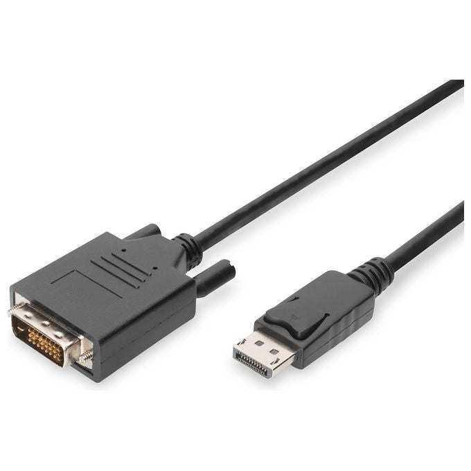 Digitus cavo adattatore displayport connettori dp maschio - dvi-d(24+1) maschio mt. 5