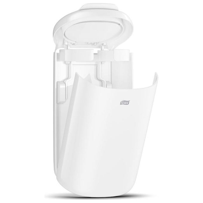 Tork 564000 Elevation Cestino per Rifiuti 5 L con Coperchio a Chiusura Automatica e Fodera Nascosta colore Bianco