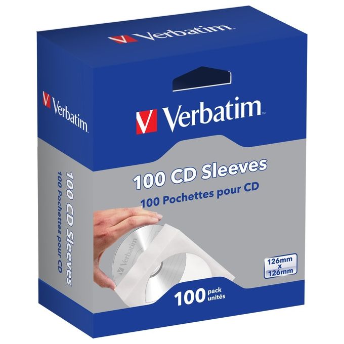 Verbatim Confezion Da 100 Bustine X Cd  Dvd