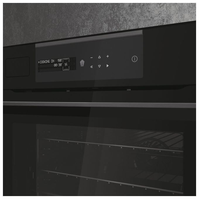 Haier 33703230 I-Message Steam Series 6 Forno da incasso elettrico a vapore 70 L Classe A+ Wi-Fi Bluetooth hOn pirolitico (59.5x59.5x56.8 cm) colore Nero