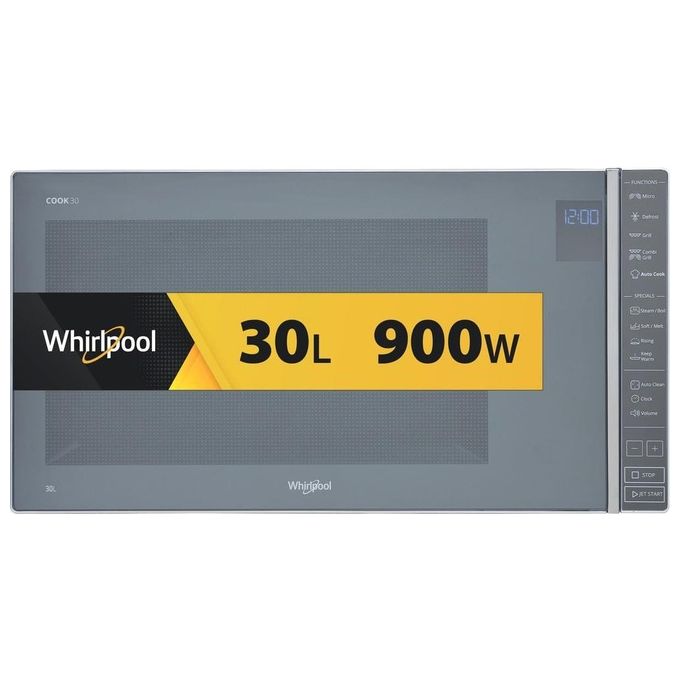 Whirlpool MWP 304 M Forno a Microonde con Grill Capacita' 30 Litri Potenza 900 W Funzione Vapore Yogurt Jet Start Specchio