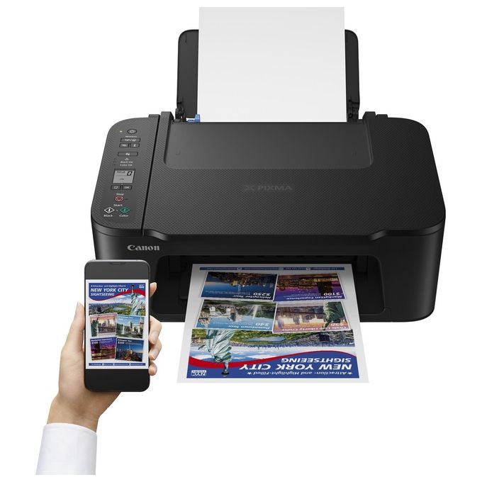 Canon TS3750I PIXMA Stampante Multifunzione Inkjet Stampa Copia Scansione WiFi 4800x1200 dpi Display LCD 1.5'' colore Nero