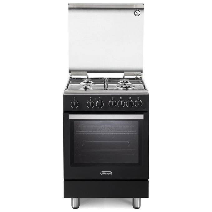 De'Longhi PEMA 64 LSG Cucina a gas 4 fuochi Forno elettrico 74 L Classe A Autopulizia Idroclean colore Nero