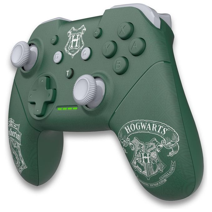 Freaks And Geeks GACC5404 Controller Wireless Nintendo Switch Harry Potter Serpeverde Bluetooth 600 mAh colore Verde