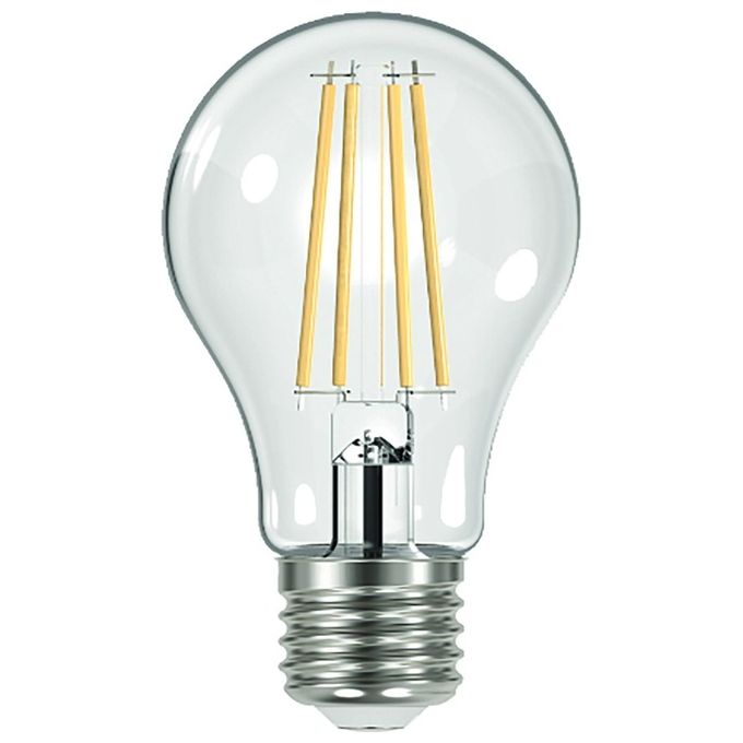 Beghelli 58121 Lampadina LED Forma A E27 7W 1000lm 2700K Bianco Caldo 15000h 3 pezzi colore Bianco