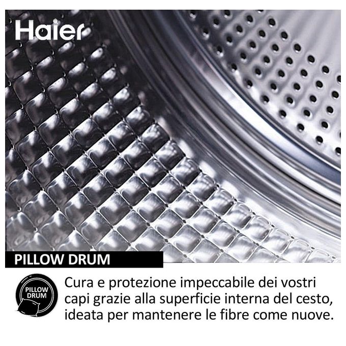Haier HW80-BP14929A-S Lavatrice Caricamento Frontale 8kg 1400 Giri-min Bianco