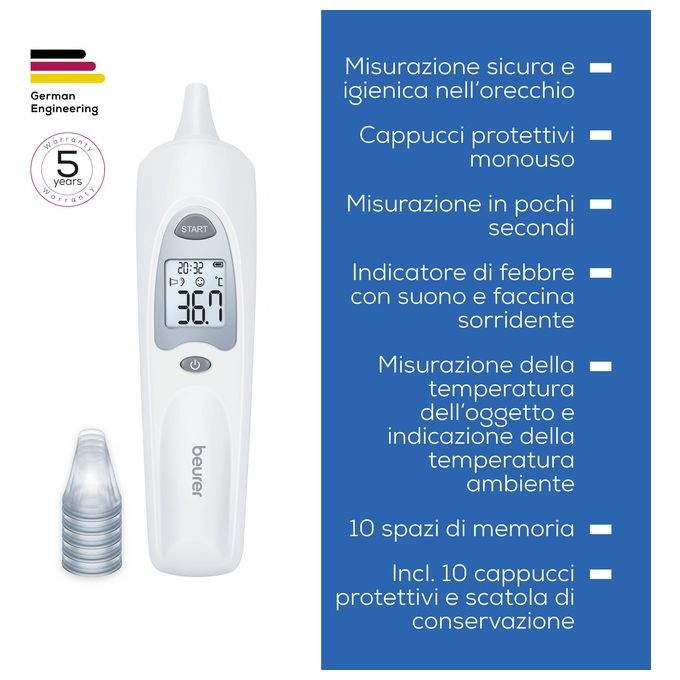 Beurer Termometro per Orecchio FT 58