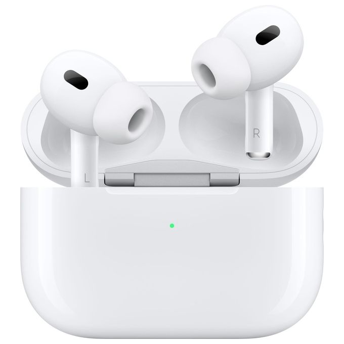 Apple MTJV3TY-A AirPods Pro 2a Generazione Auricolari True Wireless Bluetooth Cancellazione Rumore Attiva Audio Adattivo IP54 colore Bianco