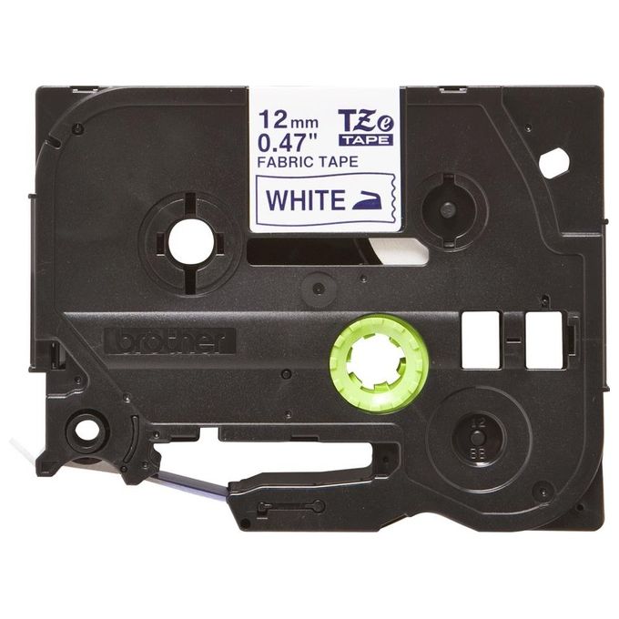 Brother Nastro Tz 12 Mm Blu Bianco Tessuto