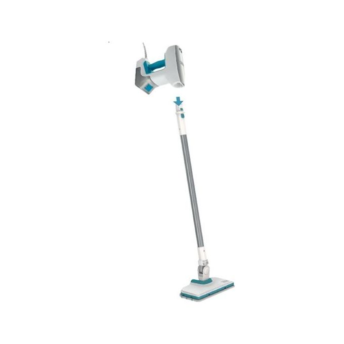 Black and Decker BHSM15FX08 Pulitore a Vapore Portatile 1500 W 0,5 L 8 Accessori riscaldamento 30 s colore Bianco