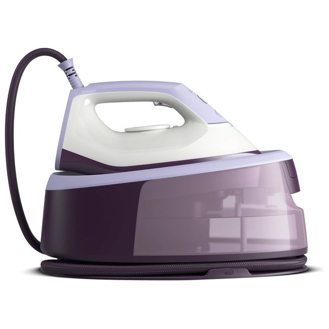 Philips PSG3000-30 Serie 3000 Ferro da Stiro con Caldaia 2400W 350 g-min 6 bar Serbatoio 1,4 L Piastra Ceramica colore Viola Bianco