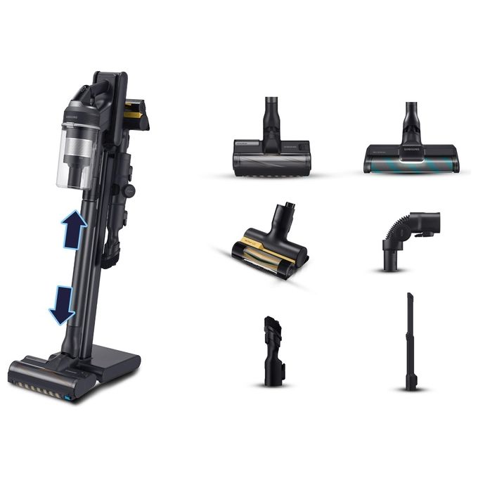 Samsung VS20C9554TK Jet 95 Complete Extra Aspirapolvere Senza Fili Ciclonico 0.8 L 210W 120 min 86 dB colore Nero