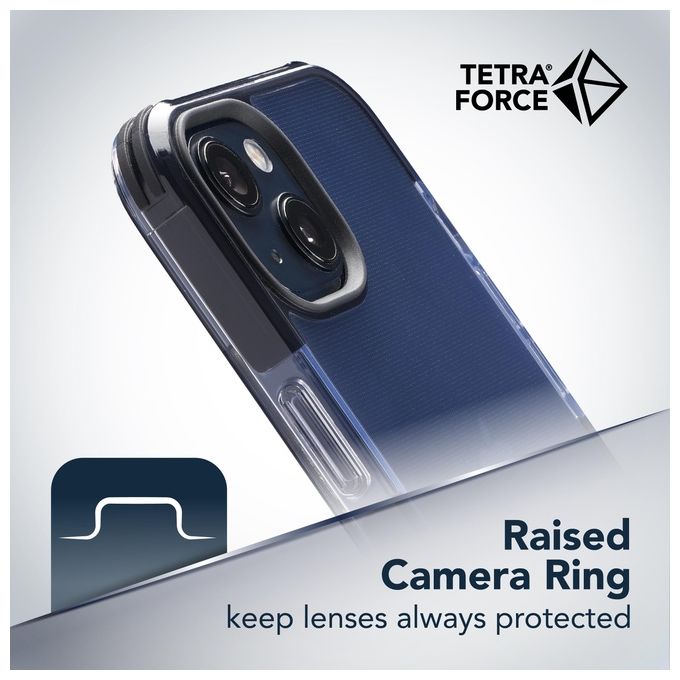 Cellularline TETRACIPH13T Tetra Force Strong Guard Cover iPhone 13 Antibatterica Anti-shock colore Nero