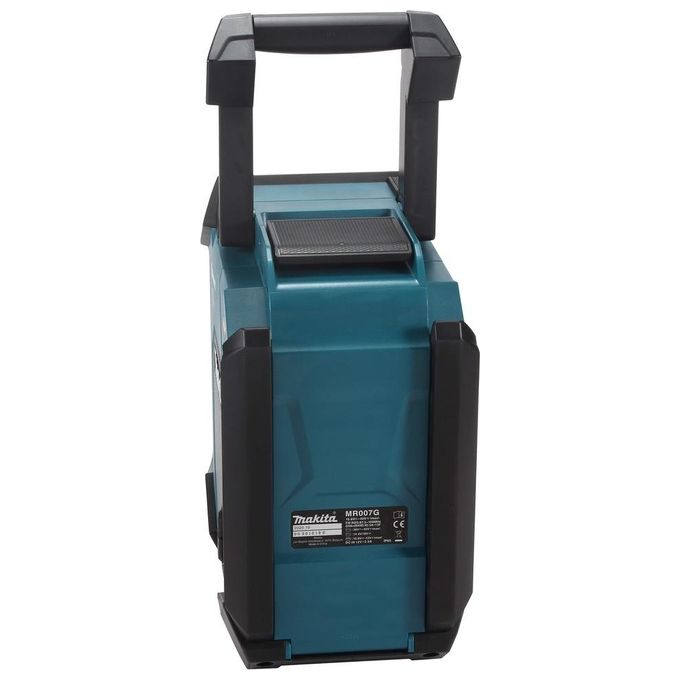 Makita MR007GZ Radio da cantiere Alimentazione 12 40 V max Bluetooth DAB+ IP65 Subwoofer USB per ricarica colore Petrolio