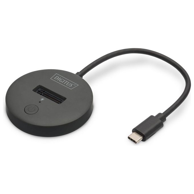 Digitus DA-71547 Docking Station SSD M.2 NVMe SATA USB-C 3.2 Gen2 10 Gbps fino a 4 TB Plug and Play colore Nero