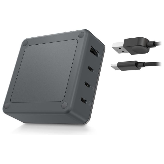 Lenovo G0A6130WEU Caricabatterie Multiporta 130 W 3 USB-C 1 USB-A colore Nero