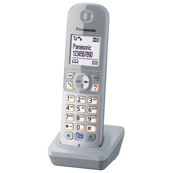 Panasonic KX-TGA681EX Cordless Aggiuntivo Dect-Gap Display 1.8'' Rubrica Vivavoce Silver