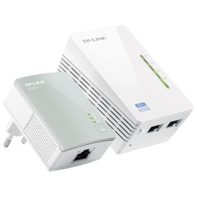TP-LINK TL-WPA4220KIT KIT_ Powerline Extender Av500 600Mbps 2 Porte Ethernet Plug and Play