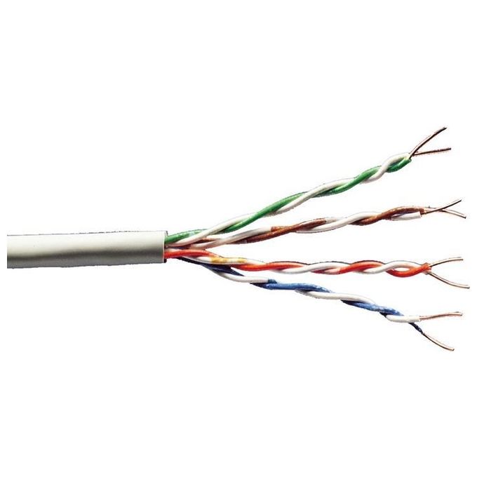 Digitus Cavo Solido Utp per Reti Categoria 5E- 4 Coppie 8 Poli Non Schermato Awg 24-1 Matassa Mt.100