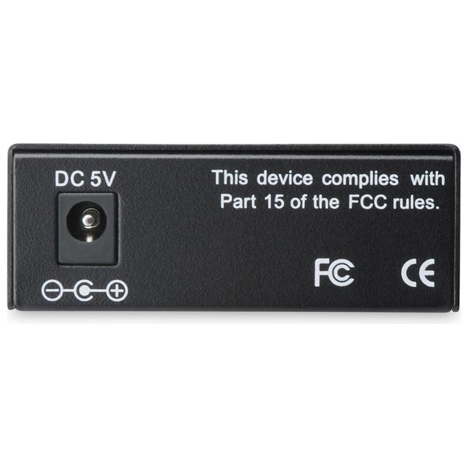 Digitus Fast Ethernet, RJ-45-SC Convertitore Multimediale di Rete 100 Mbit-s 1310 nm Modalita' Multipla Nero